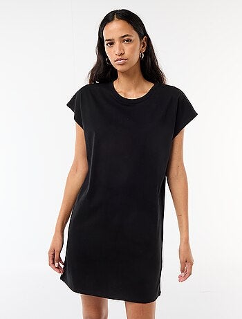 Vestido camiseta corto de manga corta