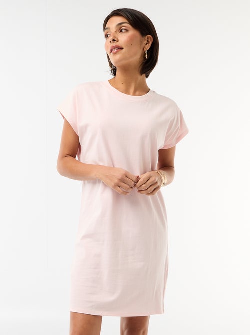 Vestido camiseta corto de manga corta - Kiabi