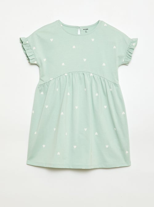 Vestido camiseta de manga corta - Kiabi