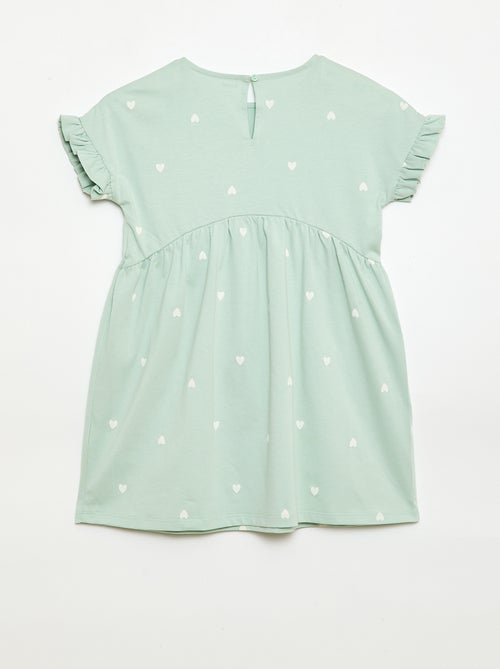 Vestido camiseta de manga corta - Kiabi