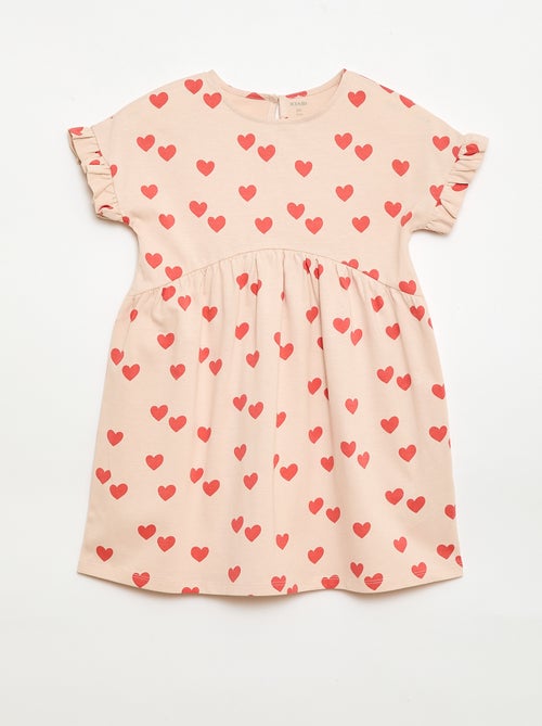 Vestido camiseta de manga corta - Kiabi