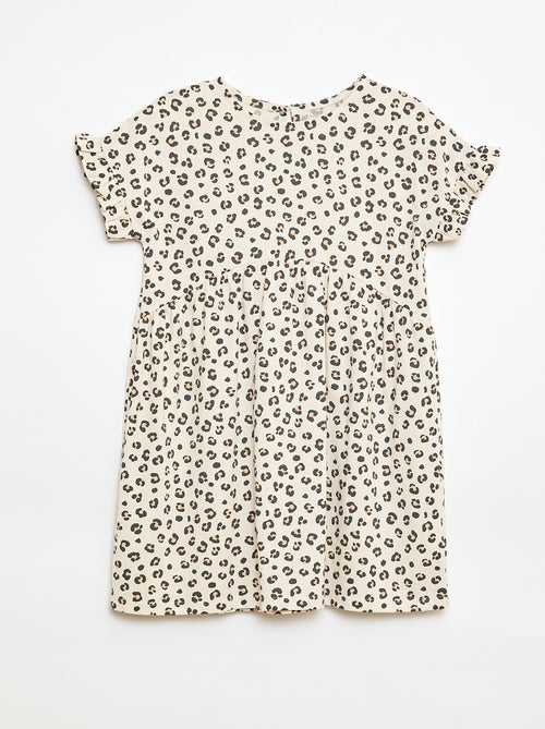 Vestido camiseta de manga corta - Kiabi