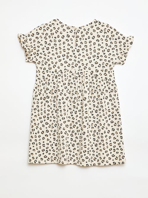 Vestido camiseta de manga corta - Kiabi