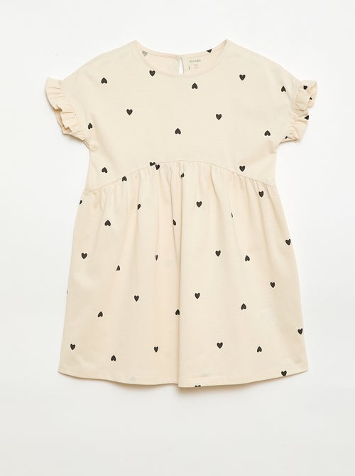Vestido camiseta de manga corta - Kiabi
