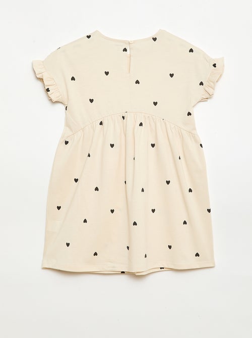 Vestido camiseta de manga corta - Kiabi