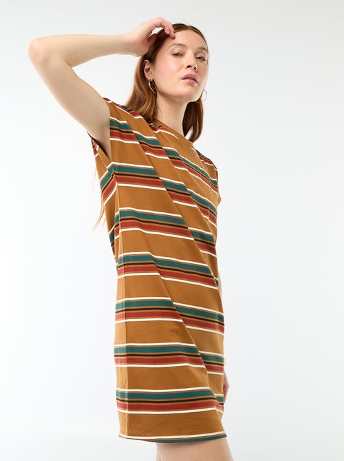 Vestido camiseta de manga corta - Kiabi Vestido camiseta de manga corta - Kiabi