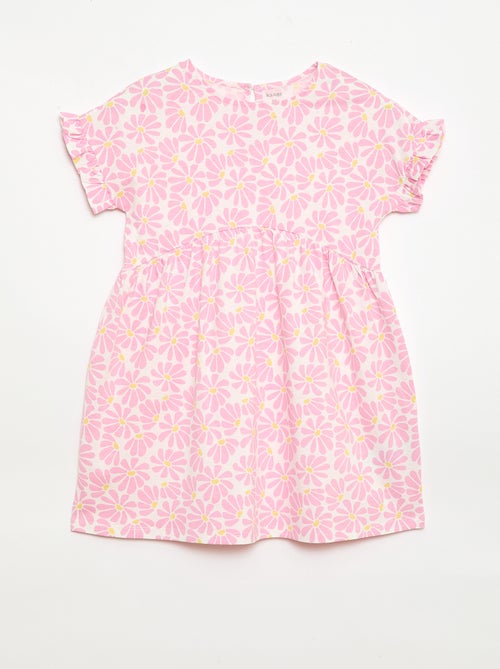 Vestido camiseta de manga corta - Kiabi