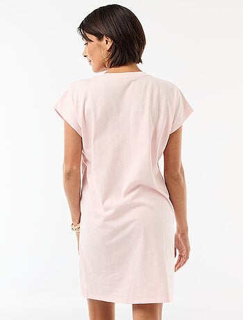 Vestido camiseta de manga corta