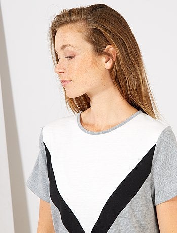 Vestido camiseta estilo sudadera - Kiabi