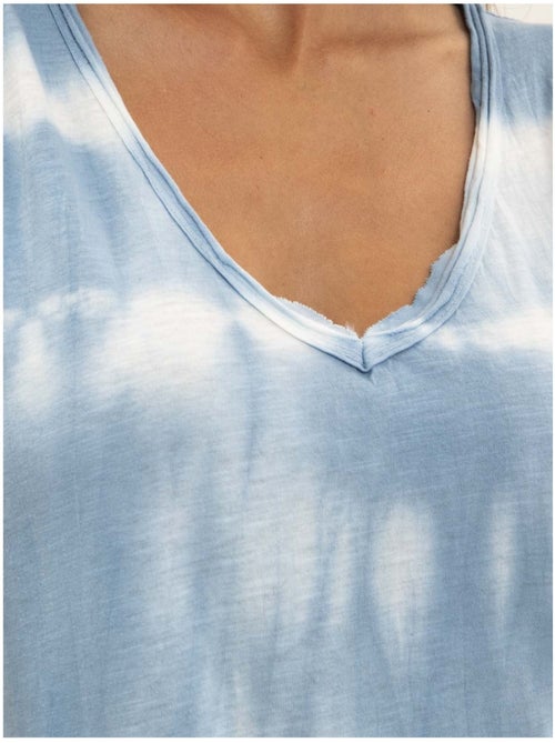 Vestido camiseta largo estampado IBOLIA - Kiabi