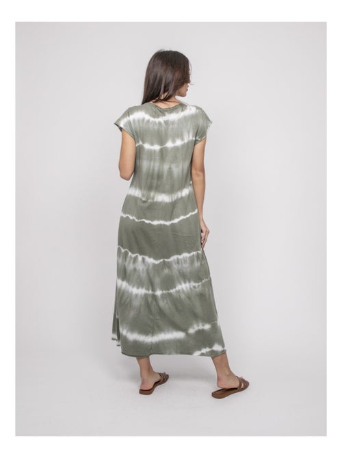 Vestido camiseta largo estampado IBOLIA - Kiabi