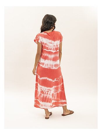 Vestido camiseta largo estampado IBOLIA