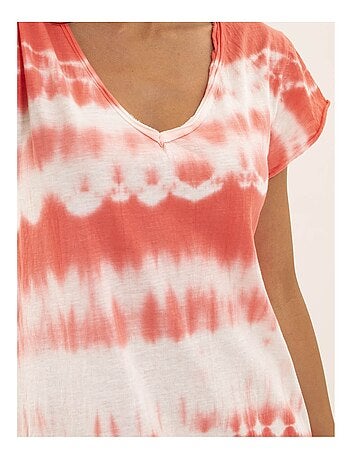 Vestido camiseta largo estampado IBOLIA