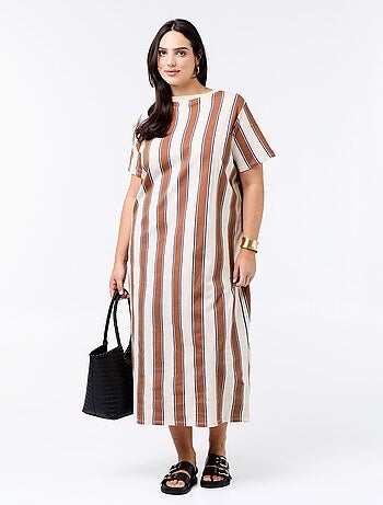 Vestido camiseta largo liso