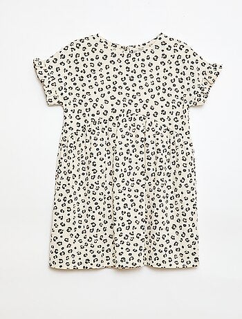 Vestido camiseta leopardo