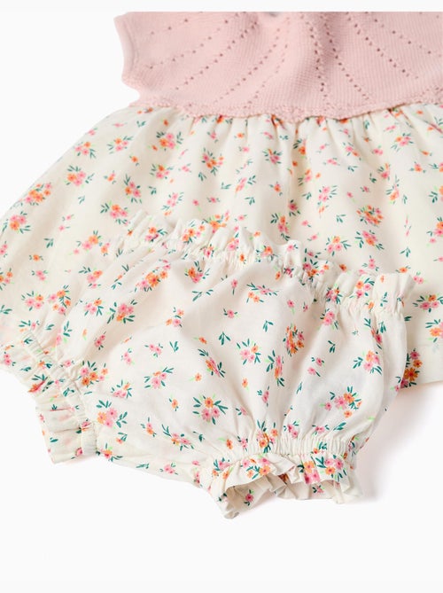 Vestido combinado con estampado floral - Kiabi Vestido combinado con estampado floral - Kiabi
