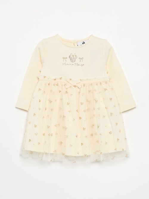 Vestido con bajo de tul 'Minnie' 'Disney' - Kiabi Vestido con bajo de tul 'Minnie' 'Disney' - Kiabi