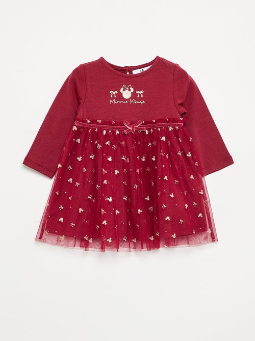 Vestido con bajo de tul 'Minnie' 'Disney' - Kiabi