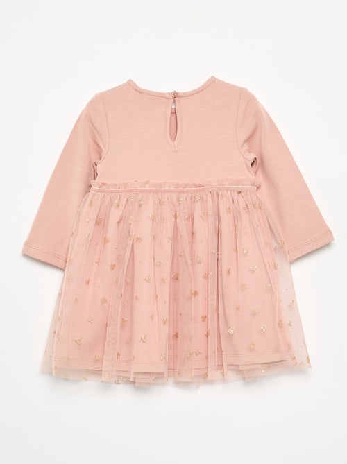 Vestido con bajo de tul 'Minnie' 'Disney' - Kiabi Vestido con bajo de tul 'Minnie' 'Disney' - Kiabi