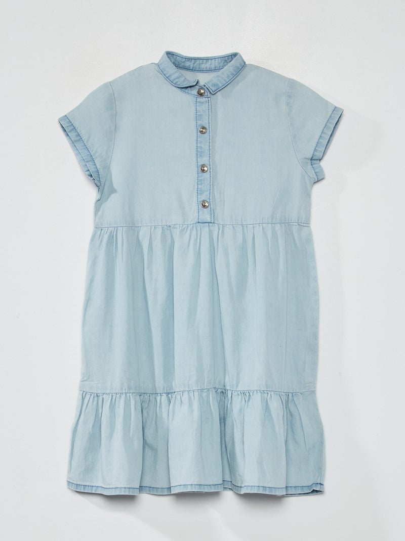 Vestido con capas Azul - Kiabi