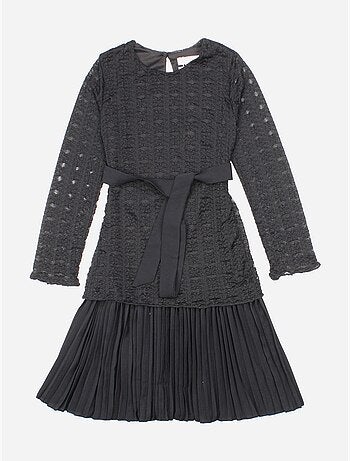 Vestido con cinturón - Kids Star