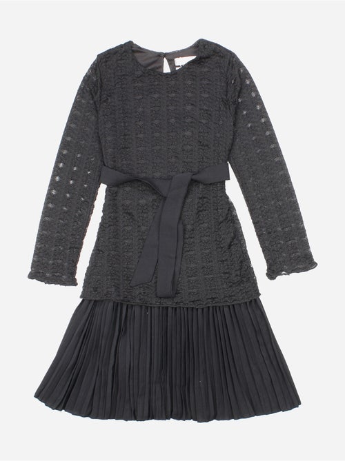 Vestido con cinturón - Kids Star - Kiabi Vestido con cinturón - Kids Star - Kiabi