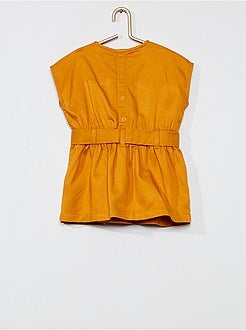 Vestido con cinturón anudable - Kiabi