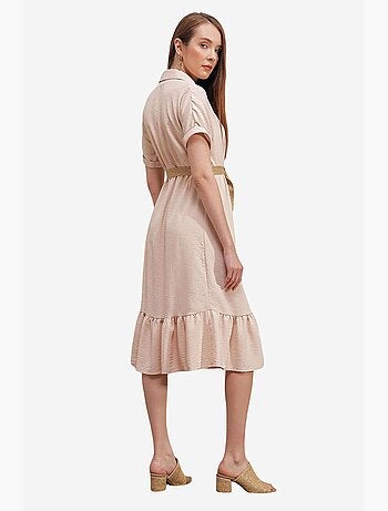 Vestido con cinturón bdart
