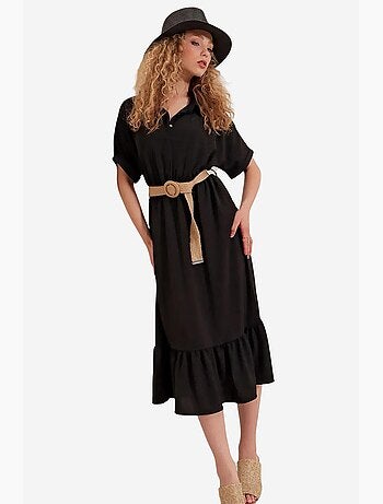 Vestido con cinturón bdart