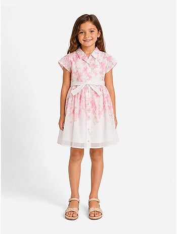 Vestido con cuello de camisa - Kids Star