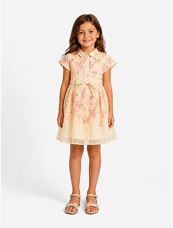 Vestido con cuello de camisa - Kids Star