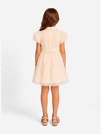 Vestido con cuello de camisa - Kids Star