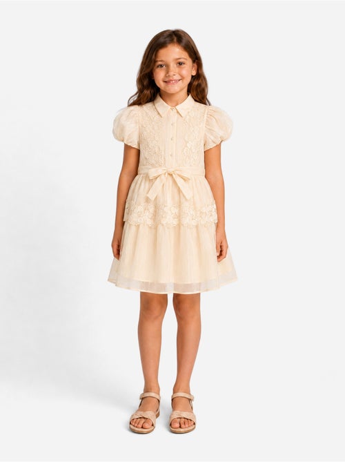 Vestido con cuello de camisa - Kids Star - Kiabi Vestido con cuello de camisa - Kids Star - Kiabi