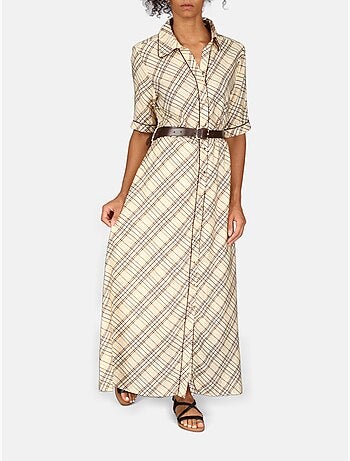 Vestido con cuello de camisa