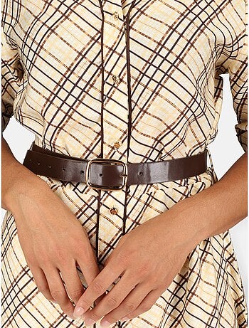 Vestido con cuello de camisa