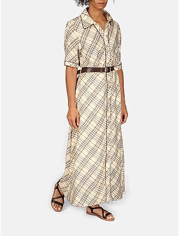 Vestido con cuello de camisa