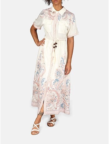 Vestido con cuello de camisa