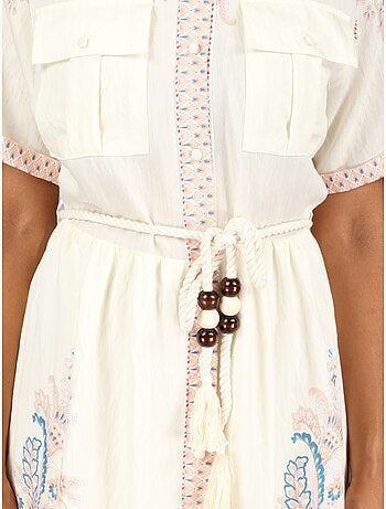 Vestido con cuello de camisa