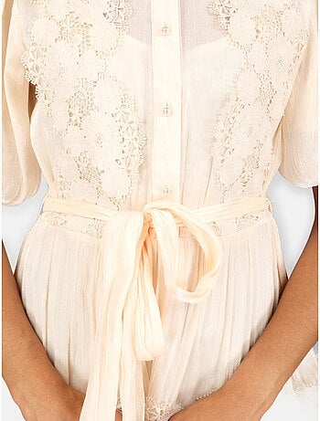 Vestido con cuello de camisa