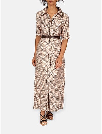 Vestido con cuello de camisa