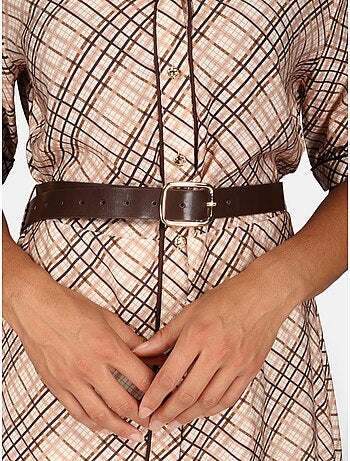 Vestido con cuello de camisa