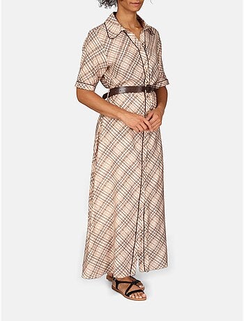 Vestido con cuello de camisa