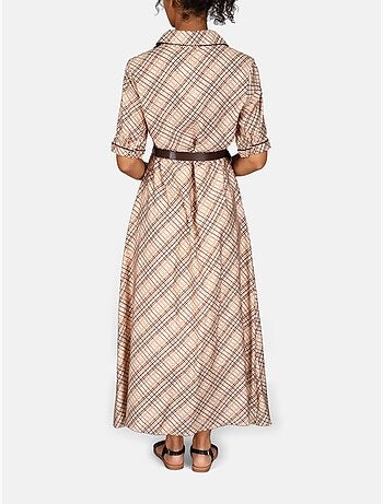 Vestido con cuello de camisa