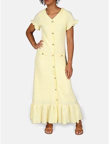 Vestido con cuello en V