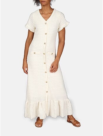 Vestido con cuello en V