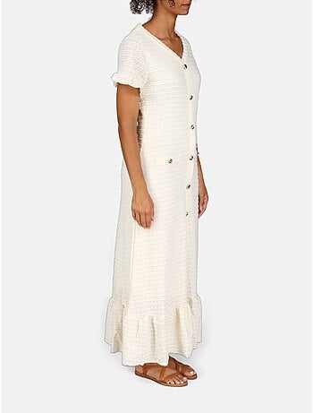 Vestido con cuello en V