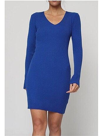 Vestido con cuello en v kebello