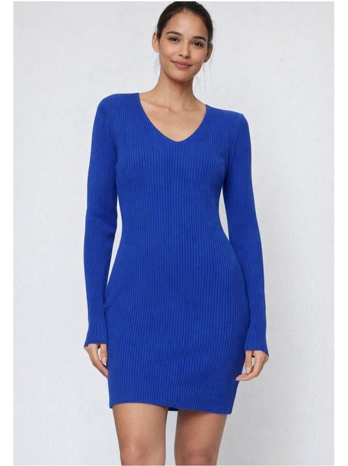 Vestido con cuello en v kebello - Kiabi