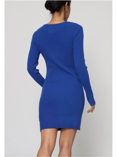 Vestido con cuello en v kebello - Kiabi