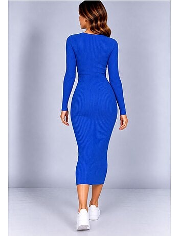 Vestido con cuello en v kebello